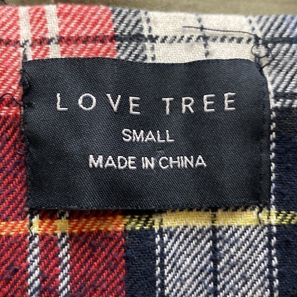 Love Tree army green light hooded jacket size small - Picture 7 of 9